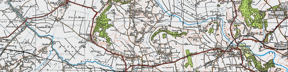 Old map of Bramwell in 1919