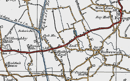 Old map of Brand End in 1922