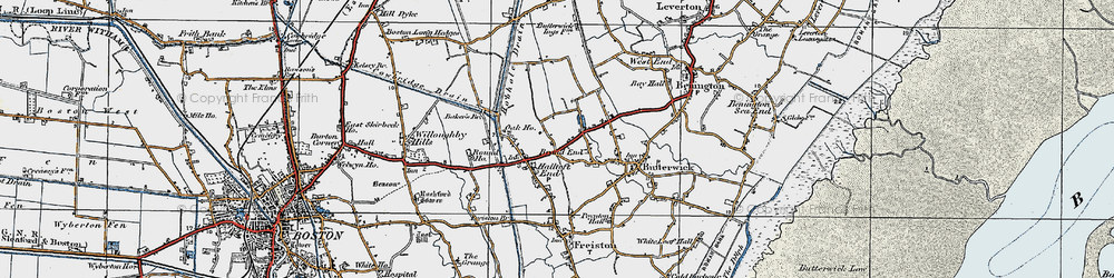 Old map of Brand End in 1922