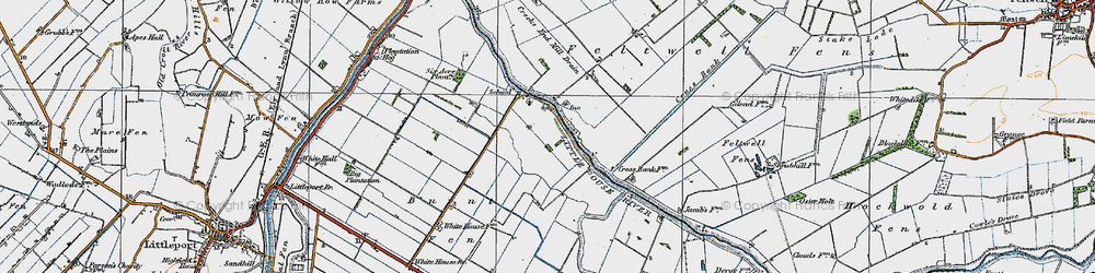 Old map of Brandon Bank in 1920