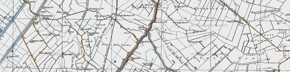 Old map of Brandon Creek in 1920