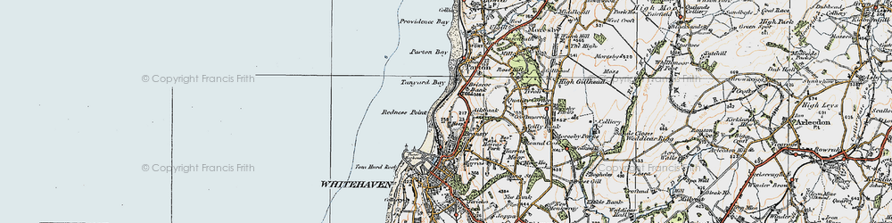 Old map of Bransty in 1925