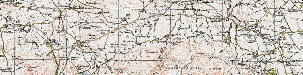 Old map of Willy Knot in 1925