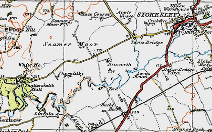 Old map of Leven Mouth in 1925