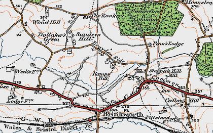 Old map of Braydon Pond in 1919