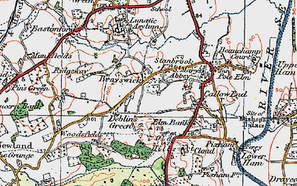 Old map of Brayswick in 1920