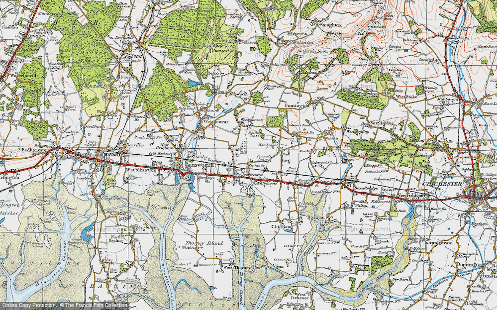 Old Map of Breach, 1919 in 1919