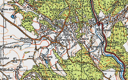 Old map of Bream in 1919