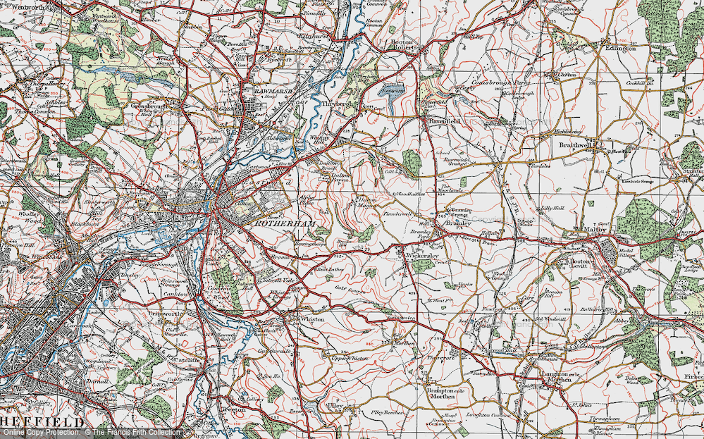 Old Map of Brecks, 1923 in 1923