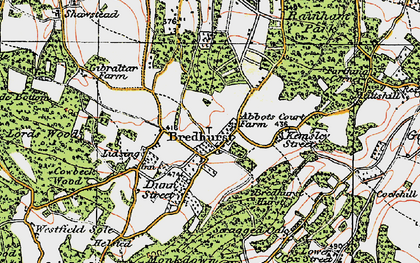 Old map of Bredhurst in 1921