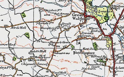 Old map of Breeds in 1919