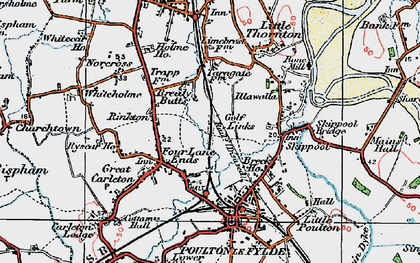Old map of Breedy Butts in 1924