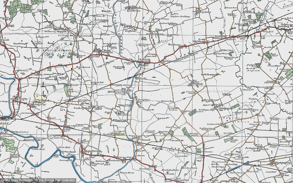 Old Map of Breighton, 1924 in 1924