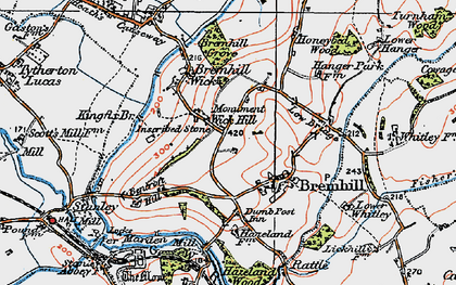 Old map of Bremhill in 1919