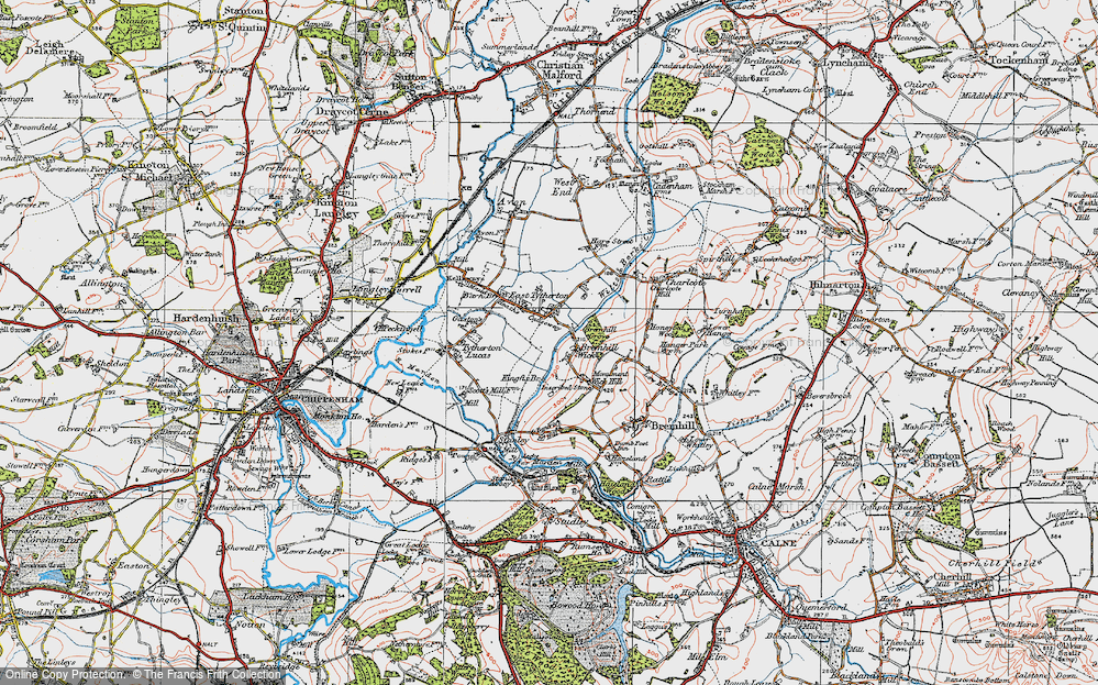 Old Map of Bremhill Wick, 1919 in 1919