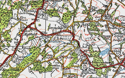Old map of Brenchley in 1920