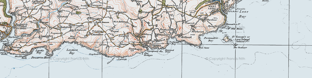 Old map of Brent in 1919