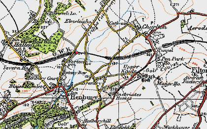 Old map of Brentry in 1919