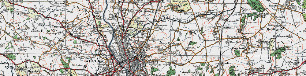 Old map of Brickfields in 1920