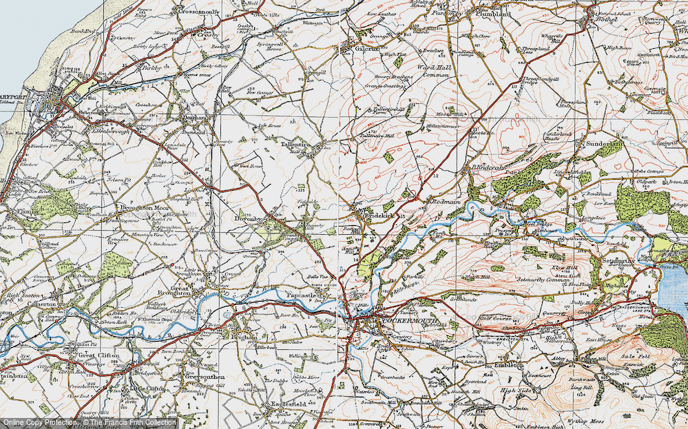Old Map of Bridekirk, 1925 in 1925