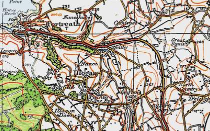 Old map of Bridge in 1919