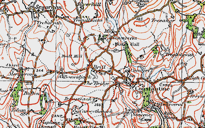 Old map of Brill Hill in 1919