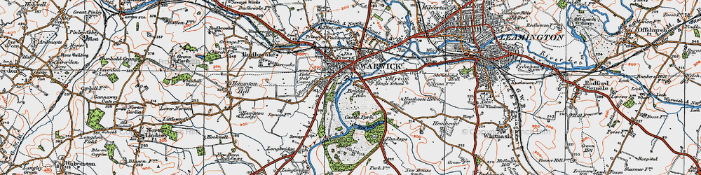 Old map of Barford Wood in 1919
