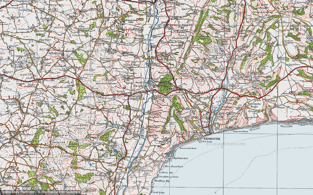 Old Map of Bridge End, 1919 in 1919