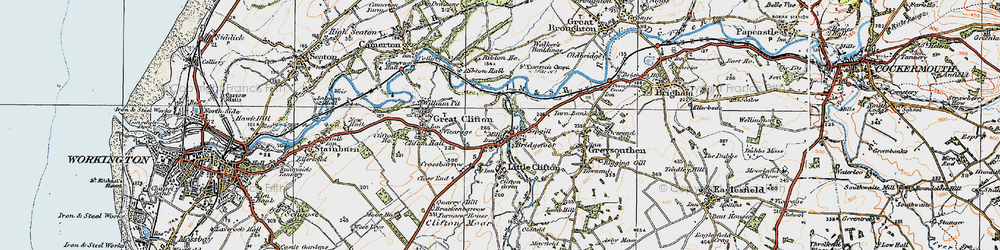 Old map of Bridgefoot in 1925
