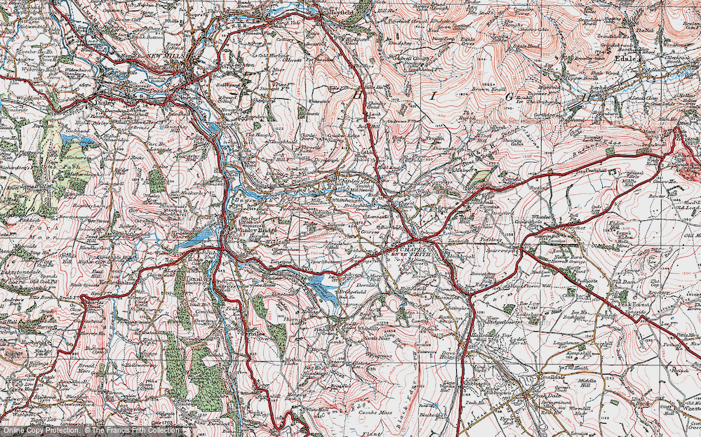 Old Map of Bridgeholm Green, 1923 in 1923