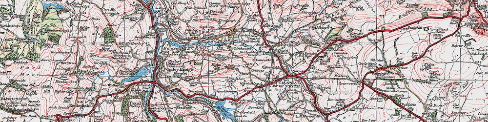 Old map of Bridgeholm Green in 1923