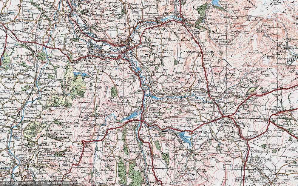 Old Map of Bridgemont, 1923 in 1923