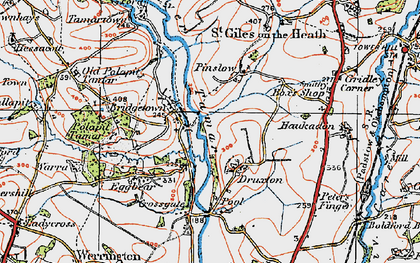 Old map of Bridgetown in 1919