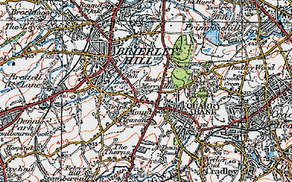 Old map of Brierley Hill in 1921