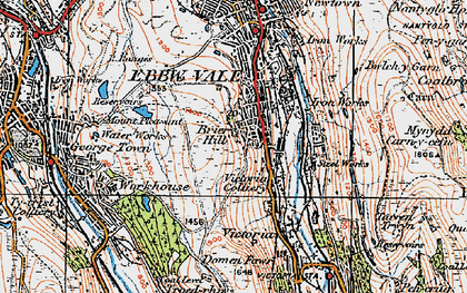 Old map of Briery Hill in 1919