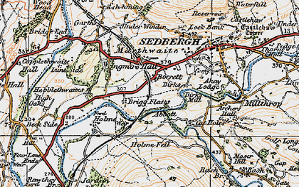 Old map of Abbot Holme in 1925