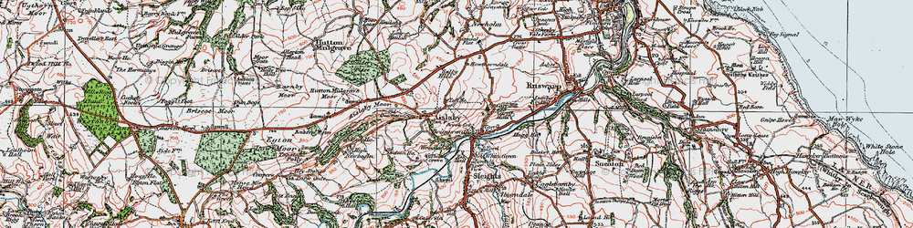 Old map of Briggswath in 1925