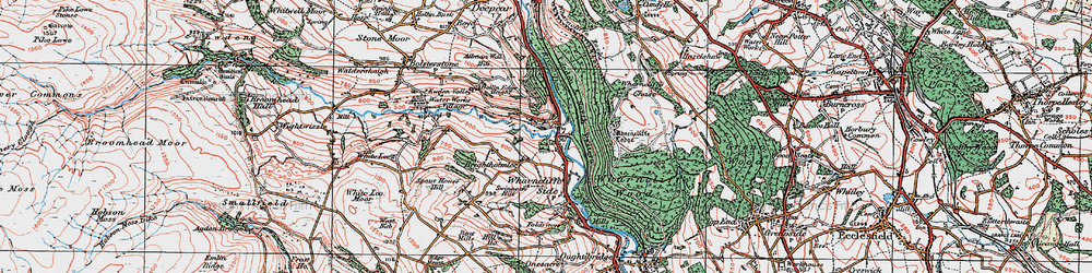 Old map of Brightholmlee in 1924