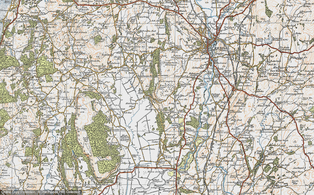 Old Map of Historic Map covering Barrowfield in 1925