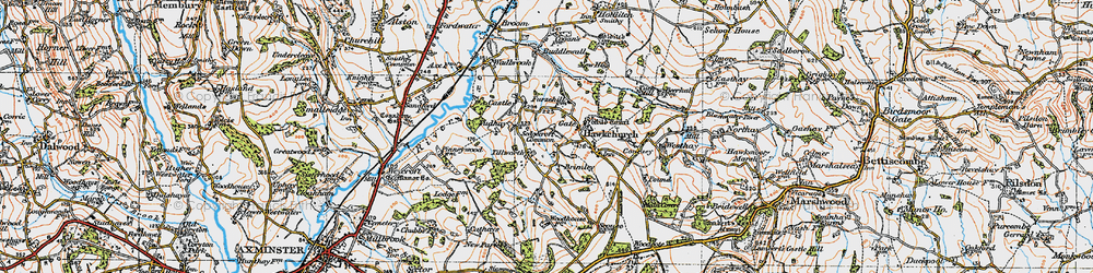 Old map of Brimley in 1919