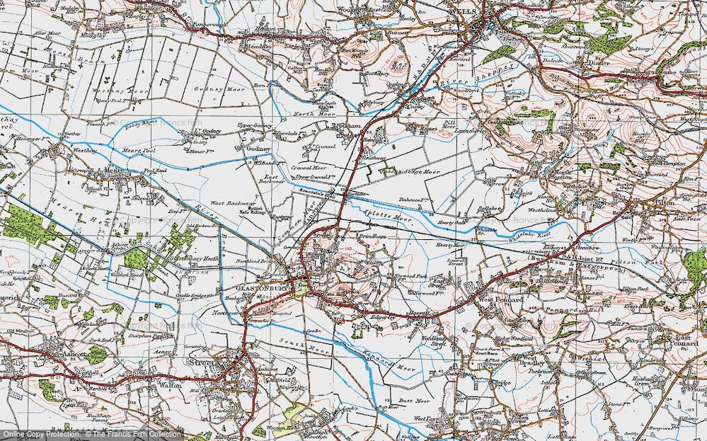Old Map of Brindham, 1919 in 1919