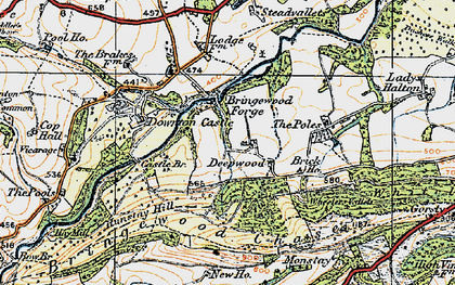 Old map of Bringewood in 1920