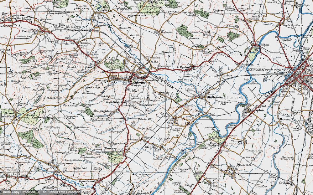 Old Map of Brinkley, 1921 in 1921