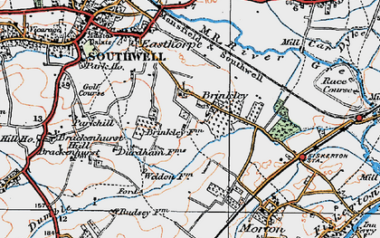 Old map of Brinkley in 1921