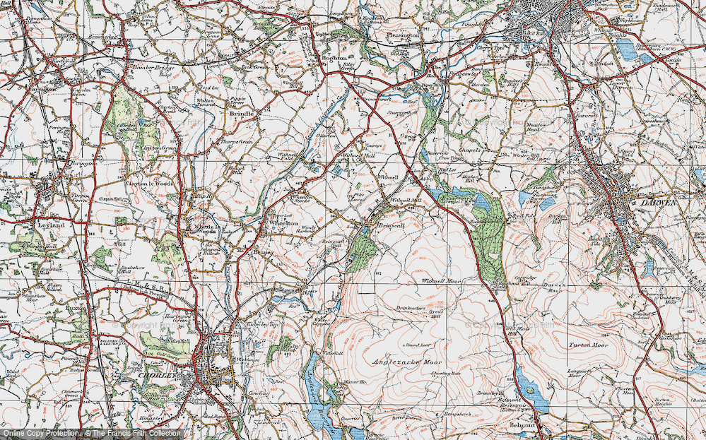 Old Map of Brinscall, 1924 in 1924