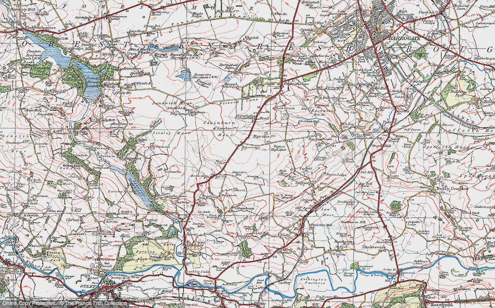 Old Map of Briscoerigg, 1925 in 1925