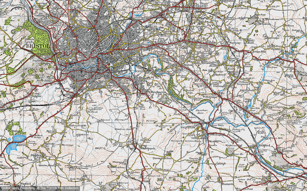 Old Map of Brislington, 1919 in 1919