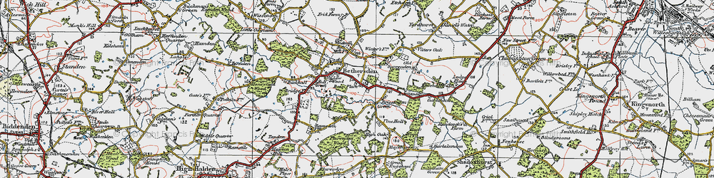 Old map of Brissenden in 1921