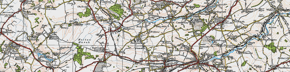 Old map of Britten's in 1919