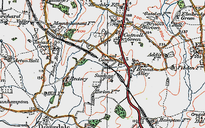 Old map of Broad Common in 1920